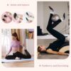 4 Pairs Grip Yoga Pilates Socks for Women ，Non-slip Yoga Athletic Socks with Grip Socks for Yoga Ballet Barefoot Workout Anti Skid