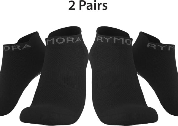 Rymora Pilates Socks With Grips Women Men - Non Slip Socks 2 Pairs - Yoga Socks Fall Prevention Dance Home Workout