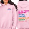 You Matter Front And Back Sweatshirt or Hoodie,Inspirational Hoodie,Aesthetic Be Kind,Mental Health,Tomorrow Needs You,Dear Person Behind Me (L, Sport Gray)