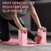 Yoga Block, Yoga Blocks 2 Pack, Sturdy Yoga Foam Blocks, High Density & Non Slip Dance Blocks for Stretching and Toning, Fitness Accessories for Stability & Balance