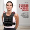 Adjustable Weighted Vest for Men and Women 25LBS | 35LBS Weighted Vest Woman, Weighted Vest Men, Weight Vest for Walking, Rucking Vest for Men and Women, Strength Training Weight Vests