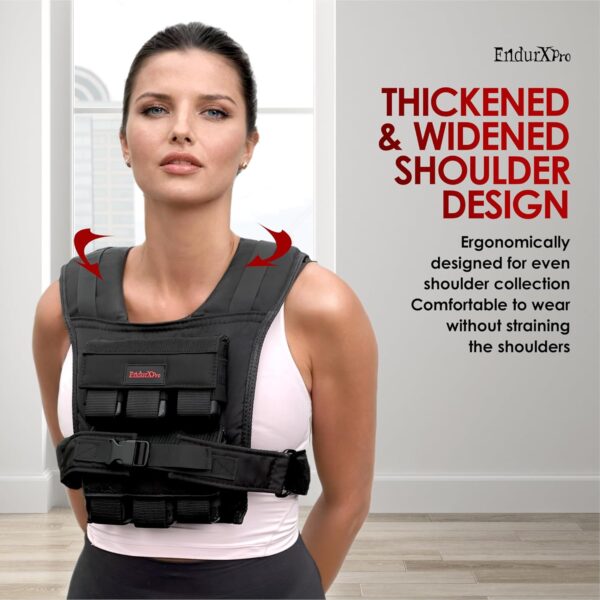 Adjustable Weighted Vest for Men and Women 25LBS | 35LBS Weighted Vest Woman, Weighted Vest Men, Weight Vest for Walking, Rucking Vest for Men and Women, Strength Training Weight Vests