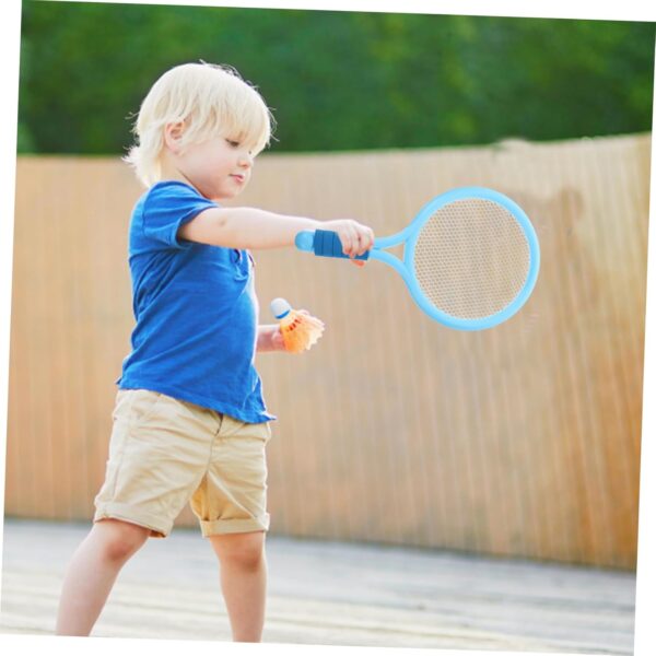2pcs Cartoon Style Tennis Racket for Fun Outdoor Fitness Equipment for for Playing and Random Color