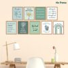 Lincia 9 Pcs Mental Health Posters Boho Therapy Office Decor Motivational Counselor Psychology Posters, 8 x 10 in(Green)