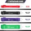 VEICK Resistance Bands for Working Out, Exercise Bands, Workout Bands, Pull Up Assistance Bands, Long Heavy Stretch Bands Set for Men and Women, Power Weight Gym at Home Fitness Equipment