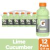 Gatorade Thirst Quencher, Lime Cucumber, 12 Fl Oz Bottles, 12 Pack