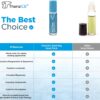 TheraICE Rx Soothing Head Stick 10 ml (.33-Oz) Essential Oil Roll on Aromatherapy: Peppermint, Spearmint, Lavender, Chamomile, Rosemary, Eucalyptus. Metal Roller. USA Made