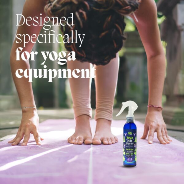 Yoga Mat Cleaner Spray - Eucalyptus Lavender - Plant Based Ingredients, 6oz (1-Pack)