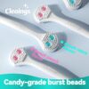 cleaings® 15Pcs Mini Disposable Tongue Brushes with Cleaning Paste Beads and Floss Picks, Tongue Cleaners, Reduce Bad Breath, Tongue Scraper-Mix Flavor (Pack of 5)