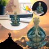 Set of 2 Sea Turtle Yoga Figurines Decorations Summer Meditating Sea Turtle Decor Spring Garden Turtle Crafts,Sea Turtle Yoga Figurines for Home Office Decorations