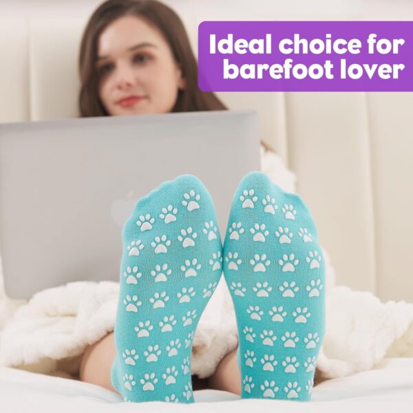 Grip Socks for Women Pilates Yoga Socks Non Slip Hospital Socks Ankle Slipper Socks 5/12 Pairs