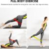Resistance Bands Set 17pcs, Resistance Band, Exercise Bands Fitness Workout with Wide Handles, Door Anchor, Steel Clasp, Carry Bag, Ankle Straps for Home Gym Outdoor Travel