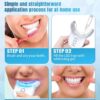 Teeth Whitening Kit for Sensitive Tooth: 35% Carbamide Peroxide White Gel Pens LED Light Whitener with Dental Mouth Trays Professional Bright Brace Oral Care Product System for Home Work Travel