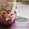 Kipcush Tibetan Meditation Bowl Sound Machine - 7 Different Sized Singing Bowls Sounds for Yoga, Meditation, Mindfulness, Chakra Healing, Sound Therapy and Stress Relief, Timer, Plug in