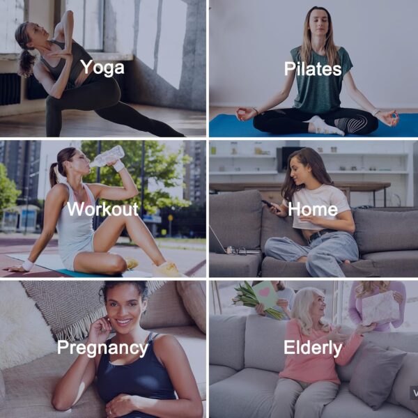 CTHH 6 Pairs Pilates Socks with Grips for Women, Yoga Socks Non-slip for Pure Barre Hospital Barefoot Workout