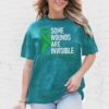 Womens Mental Health Matters Shirts Green Ribbon Awareness T-Shirt Inspirational Tee Top