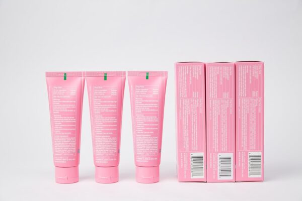 Intensive Whitening Toothpaste, 4.2oz (3 Packs) - Teeth Whitening Toothpaste for Adults with Fluoride for Anti Cavity & Enamel Repair, Pink Toothpaste, Fresh Spearmint Flavor