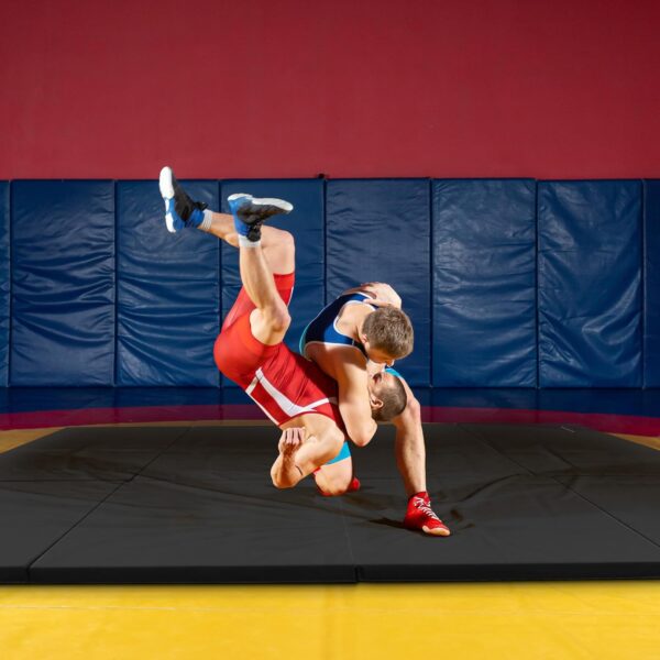 BalanceFrom Folding Gymnastics Mat, Home Gym Floor Tumbling Equipment, 4' x 10' x 2"