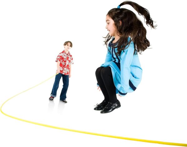 Just Jump It 16' Foot Single Jump Rope for Kids Women and Men - Active Outdoor Youth Fitness Excersing Equipment - Double Dutch Length Gym Accessories