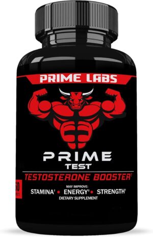Prime Labs Men's Testosterone Booster - Stamina, Endurance, & Strength - 60 Caplets