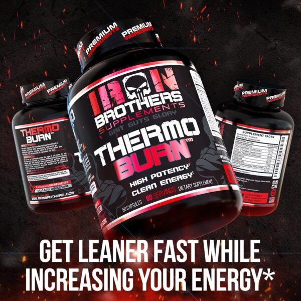 Iron Brothers Supplements Fat Burner - Hardcore Weight Loss Pills for Women & Men | Appetite Suppressant, Thermogenic Belly Fat Burner, Metabolism Booster | Weight Loss Supplement for Rapid Results