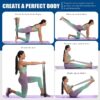 Resistance Bands, Exercise Bands, Physical Therapy Bands for Strength Training, Yoga, Pilates, Stretching, Stretch Elastic Band with Different Strengths, Workout Bands for Home Gym