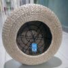 Straw Flat Seat Cushion, Handmade Floor Pouf Mat, Ottoman Footstool for Meditation, Zen, Yoga Practice or Buddha (19.7" Dia. x 6.7" H)