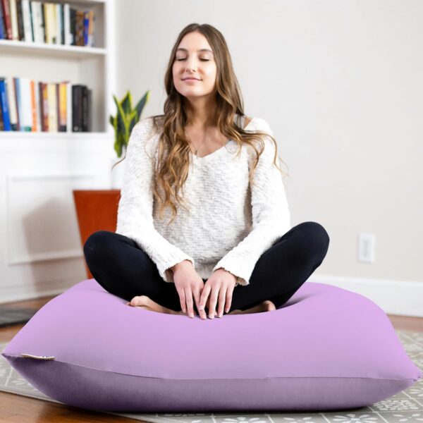 Yogibo Mini Small Bean Bag Lounger Chair for Kids, Teens and Adults with Filling, Soft, Plush, Comfy, Sensory Lounge Beanbag, Washable Cover, Lavender