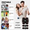 ABS Stimulator Workout Equipment, Ab Machine USB Rechargeable Gear for Abdomen/Arm/Leg, Strength Training Equipment for Men and Women