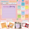 Yinder 24 Pcs Employee Appreciation Sticky Notes Thank You Gifts Bulk Note Pads with Sayings Teacher Gift Mini Pocket Inspirational Notepads for Coworker Office Supply 3 x 3''(Pastel,Thanks)