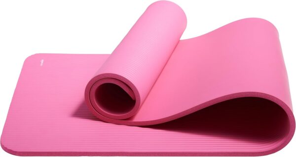 Amazon Basics 1/2 Inch Extra Thick Exercise Yoga Mat with Carrying Strap