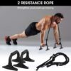 Ab Roller Wheel, 6-in-1 Ab Roller Kit with Knee Mat, Push-Up Bars, Resistance Bands, Workout Poster, Workout Guide, Perfect Home Gym Equipment for Men Women Abdominal Exercise