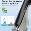 Water Flosser, Water Dental Flosser for Teeth Pick: COSLUS 10 Levels Smooth Control Portable Rechargeable Oral Irrigator Cordless Waterproof, 300ML Electric Flossing Cleaner Deep Cleaning 2025 Upgrded