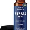 Stress Ease Essential Oil Roll-On Blend 10 ml - Natural Stress Relief with Lavender, Geranium & Frankincense Oils Roller - Pure & Calming Aromatherapy - Nexon Botanics
