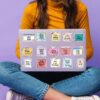 200PCS Inspirational Stickers, Motivational Reminder Stickers, Mental Health Stickers for Adult, Positive Stickers for Scrapbook Journaling Vision Board,Scrapbook Supplies