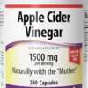 Webber Naturals Apple Cider Vinegar Capsules with The Mother, 1,500 mg per Serving, High Potency, 240 Capsules, Natural Digestion Support, Non-GMO, Gluten, Dairy & Sugar Free