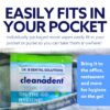 Dr. B Dental Solutions Cleanadent Wipes - Convenient Denture Cleaning Wipes, Refreshes Gums, No Artificial Colors/Flavors - 30 Pack