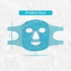 ZNÖCUETÖD Cold Face Eye Mask Ice Pack Reduce Face Puff, Dark Circles, Gel Beads Hot Heat Cold Compress Pack, Face SPA for Woman Sleeping, Pressure, Headaches, Skin Care, Post Laser Care[Blue]
