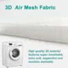 Esme L&H Meditation Cushion, Ventilated 3D Mesh Material Meditation Pillow Machine Washable Zafu Meditation Cushion, Comfy Yoga Pillows for Sitting on Floor for Adults