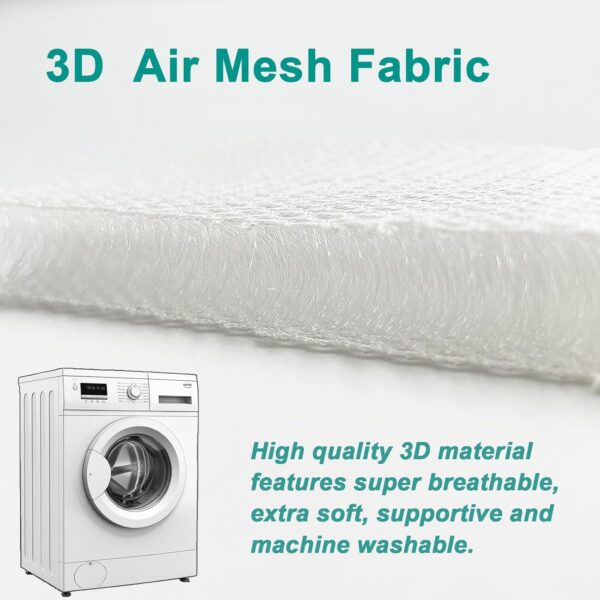 Esme L&H Meditation Cushion, Ventilated 3D Mesh Material Meditation Pillow Machine Washable Zafu Meditation Cushion, Comfy Yoga Pillows for Sitting on Floor for Adults