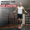 Jump Rope, Weighted Jump Ropes for Men women, 2.8lb 3.8lb 5lb Heavy Skipping Rope for Exercise, Adult Jumpropes for Home Workout, Boxing, Cardio, Improve Strength, Total Body Workout Equipment