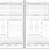 BookFactory Personal Medical Journal My Medical History Logbook Daily Medications Log Book Medicine, Treatment, Doctor Visit Tracking Records - Wire-O, 100 Pages 6" x 9" (JOU-100-69CW-PP-(Medical))