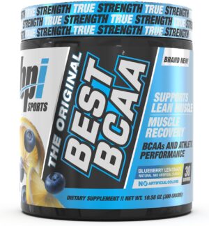 BPI Sports Best BCAA - BCAA Powder - Branched Chain Amino Acids - Muscle Recovery - Muscle Protein Synthesis - Improved Performance – Hydration – Blueberry Lemonade - 30 Servings - 12.34 oz