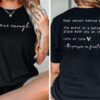 You are Enough Shirt Women Oversized Dear Person Behind Me T-Shirt Mental Health Inspirational Short Sleeve Tee Tops