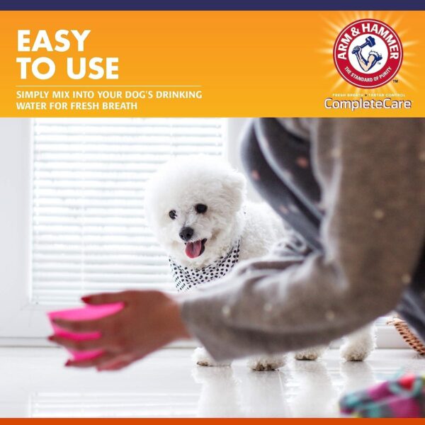 Arm & Hammer Complete Care Fresh Dental Water Additive for Dogs, 16 Fl Oz - 3 Pack - Flavorless Dog Water Additive, Dog Mouth Wash, Dog Dental Rinse, PetWater Additive, Pets Dental Care for Bad Breath