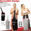 Yoga Mat Bag, Durable Canvas Yoga Mat Carrier Bag with Adjustable Strap & Inside Zipper Pocket, Large Capacity Yoga Bag for Gym, Pilates, Beach, Travel, and Everyday Use