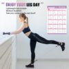 Ankle Resistance Bands with Cuffs, Ankle Bands for Working Out, Ankle Band Cuff for Kickbacks Hip, Leg Glute Exercise Equipment with Training Poster, Resistance Band with Ankle Cuffs for Women