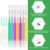250 Pcs Interdental Brush for Braces Disposable Braces Flossers Dental Picks Floss Toothpick Dental Teeth Flossing Head Oral Hygiene Flosser Toothpick Soft Cleaning Tool (Lovely Color)