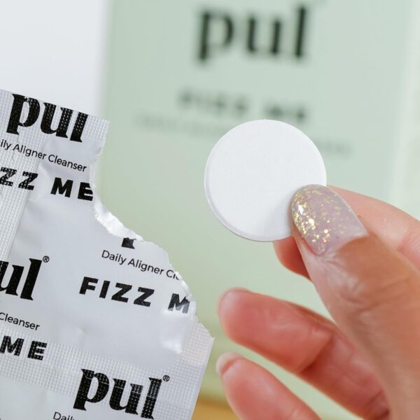 PUL Aligner Cleaner Tablets 30 Count – Removes Odors, Stains, Plaque & Discoloration – Cleans Aligners, Retainers, Dentures, Nightguards & Dental Appliances, Pack of 1