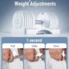 Adjustable Dumbbell 12.5/25lb Set of 2 or Single Unit Piece Weight Training Fitness Exercise Body Workout 5 in 1 for Home Gym Beginners Woman